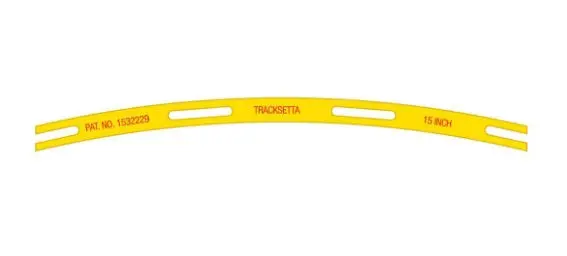 Ts-Nt15 - Radius Template - 15" - 381Mm (N Scale) 1