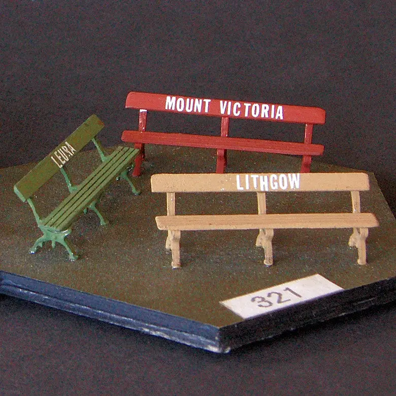 Uneek - Un-321 - Platform Seats - 1920'S - 3Pc (Ho Scale) 1