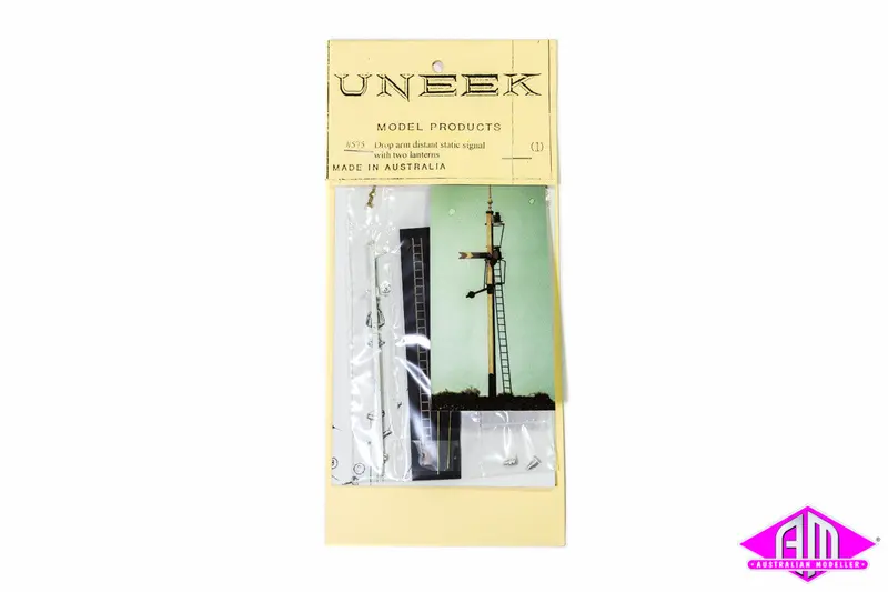 Uneek - Un-575 - Drop Arm Distant Static Signal With 2 Lanterns (Ho Scale) 1