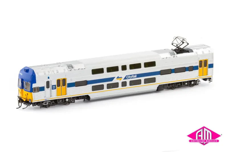 V Set Cityrail Intercity, Blue/Yellow Nose With Blue Side Stripe & Yellow Doors - 4 Car Set (Nps-67) Ho Scale 1
