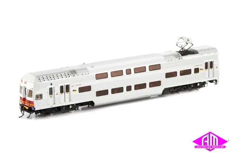 V Set Sra Candy, Red/Orange/White Nose With Blue/Yellow Side L7 - 4 Car Set (Nps-42) Ho Scale 1