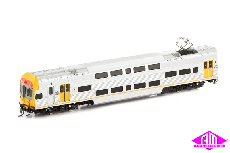V Set Tfnsw Trainlink, Red/Grey/Yellow Nose With Tfnsw Logos & Yellow Doors - 4 Car Set (Nps-51) Ho Scale 1