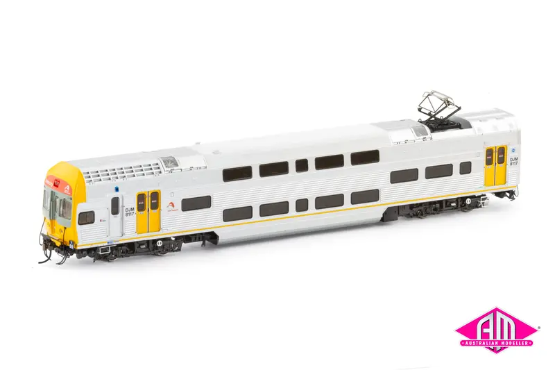 V Set Tfnsw Trainlink, Red/Grey/Yellow Nose With Tfnsw Logos & Yellow Doors - 4 Car Set (Nps-64) Ho Scale 1