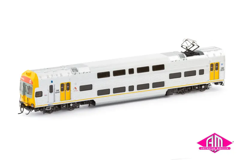 V Set Tfnsw Trainlink, Red/Grey/Yellow Nose With Tfnsw Logos & Yellow Doors - 4 Car Set (Nps-68) Ho Scale 1