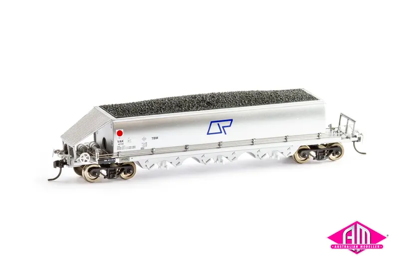 Vak Coal Hopper Vak Stainless Steel Qr Blue Vak302 (4 Car Set) Ho Scale 16.5Mm 1