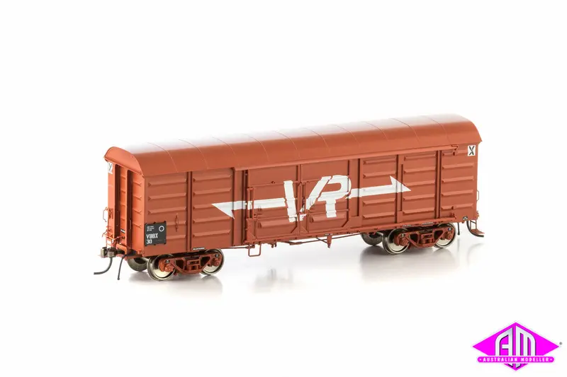 Vbbx Box Van, Vr Wagon Red With Large Vr Logo, 4 Car Pack Vlv-27 1