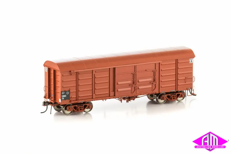 Vbbx Box Van, Vr Wagon Red With No Logo, 4 Car Pack Vlv-28 1