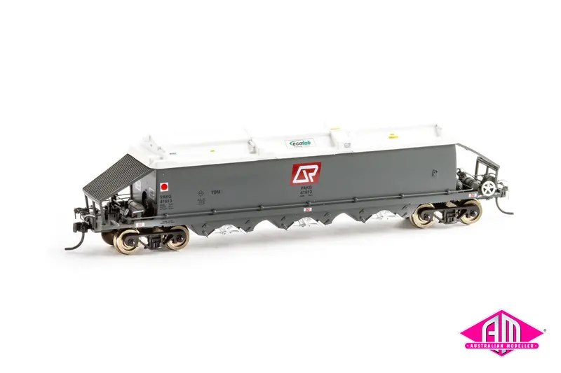 Vgk Wheat Hopper Vakg Weathered Qr Red Vgk306 (4 Car Set) Ho Scale 16.5Mm 1