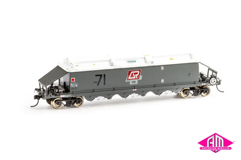 Vgk Wheat Hopper Vgmk Weathered Qr Red On Patches Vgk308 (4 Car Set) Ho Scale 16.5Mm) 1