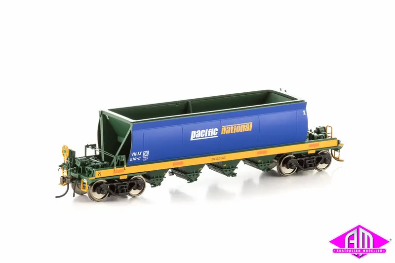 Vhjx Quarry Hopper, Blue & Green With Pacific National Logo, Single Car Vhw-24 1
