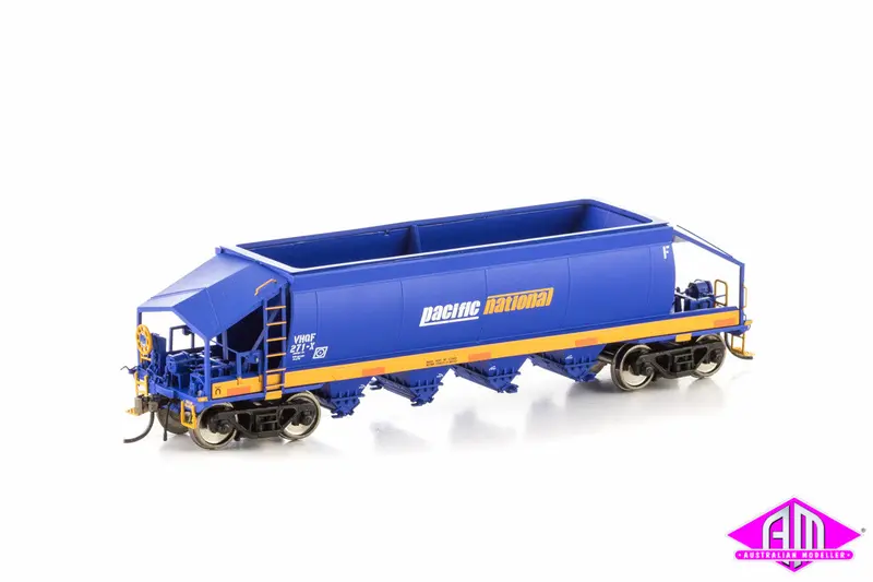 Vhqf Quarry Hopper, Blue & Yellow With Pacific National Logo, Single Car Vhw-26 1