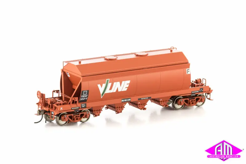 Vhsf Sand Hopper, Wagon Red With V/Line Logo, 4 Car Pack Vhw-13 1