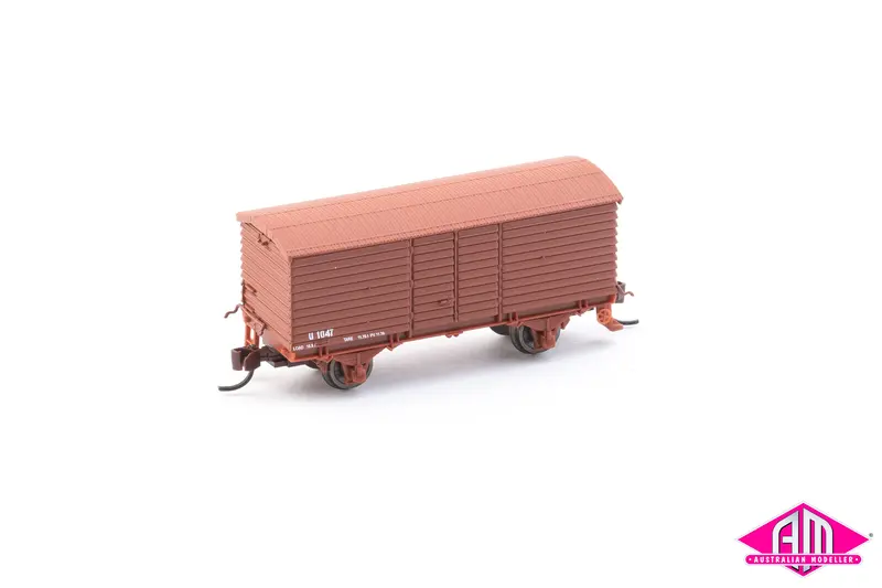 Victorian Railways U Van 1047, With Microtrains Couplers (N Scale) Single Car 1