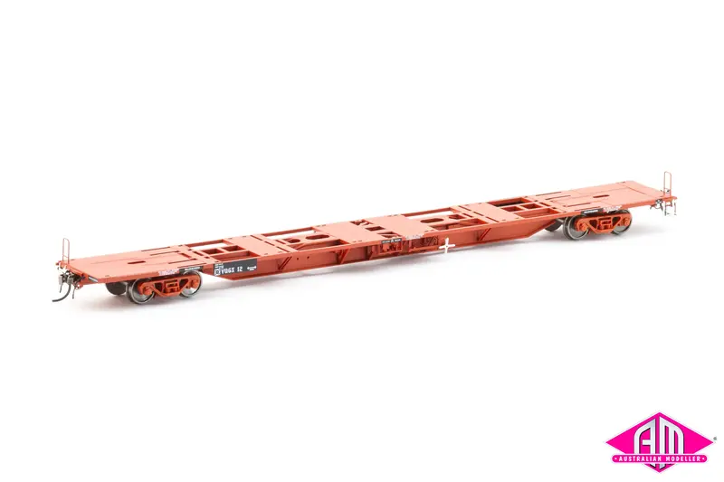 Victorian Vqgx Container Wagon, Vr Wagon Red (1981-1994) - 4 Car Pack, Afv-6 1