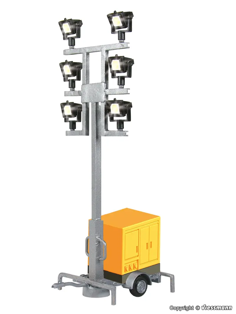 Viessmann - 1343 - Luminous Giraffe On A Trailer With 6 Leds - White (Ho Scale) 1