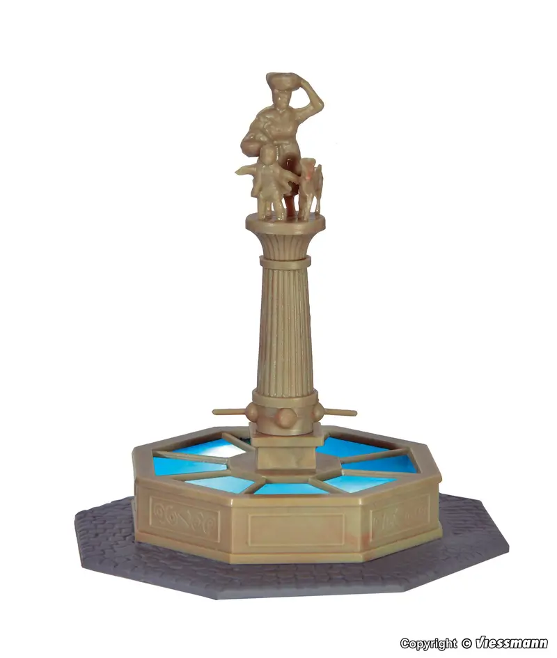 Viessmann - 1351 - Fountain At Market Place With Led Lighting (Ho Scale) 1