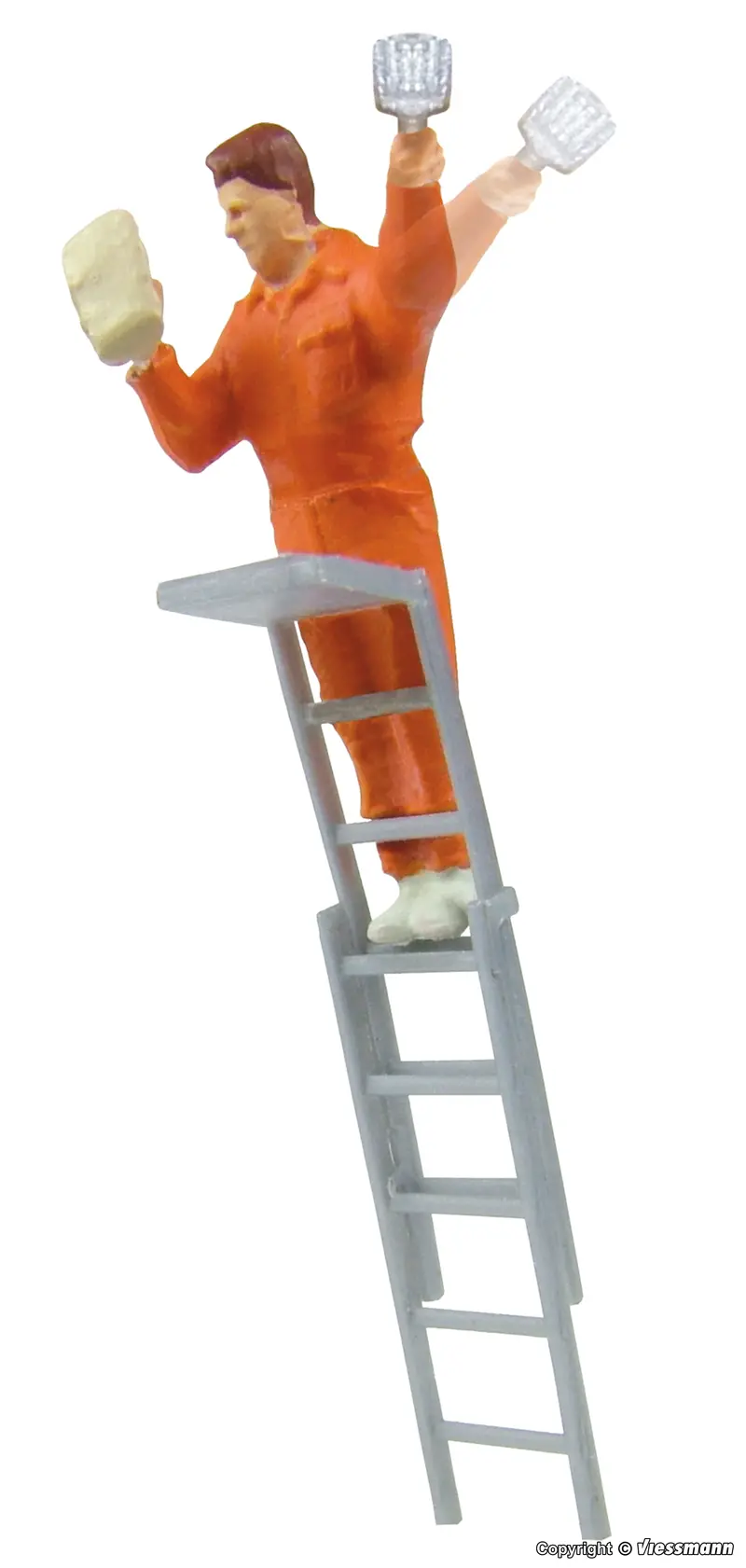 Viessmann - 1517 -  Emotion Poster Sticker On A Ladder - Moving (Ho Scale) 1