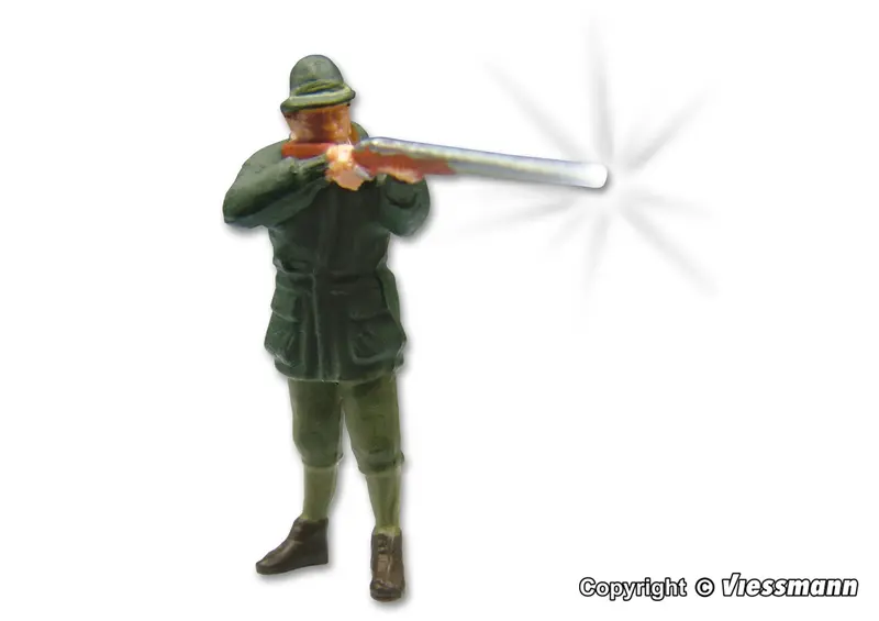 Viessmann - 1529 -  Emotion Huntsman With Gun And Muzzle Flash (Ho Scale) 1