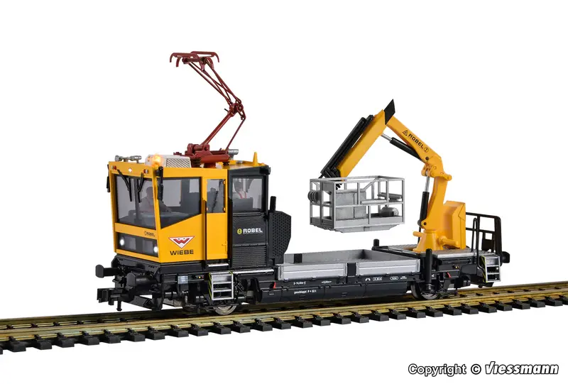 Viessmann - 2618 - Robel Track Motor Car 54.22 Wiebe With Testing Pantograph And Working Basket, 2 Rail V. (Ho Scale) 1