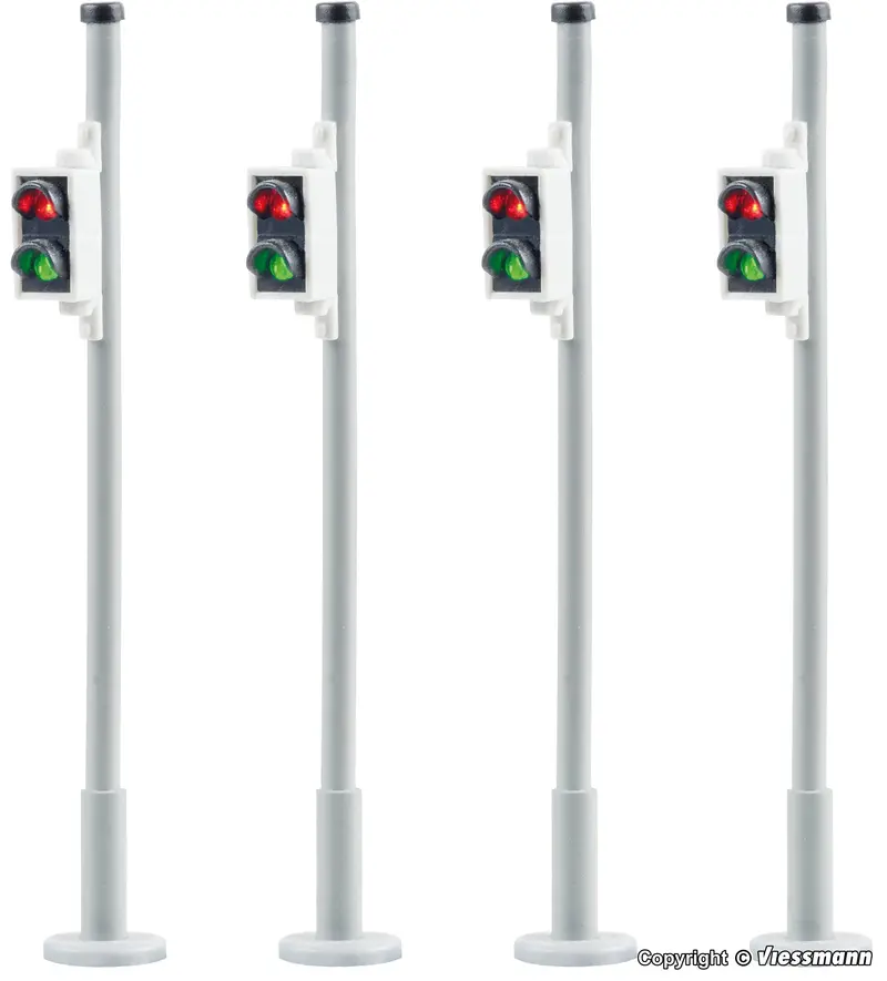 Viessmann - 5096 - Pedestrian Signal - 4 Pieces (Ho Scale) 1