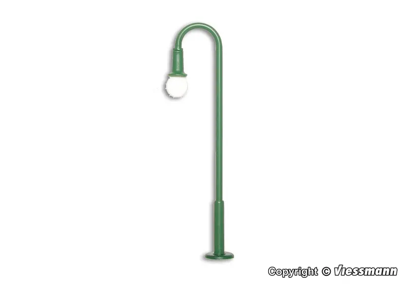 Viessmann - 6152 - Swan Neck Lamp - Green (Ho Scale) 1