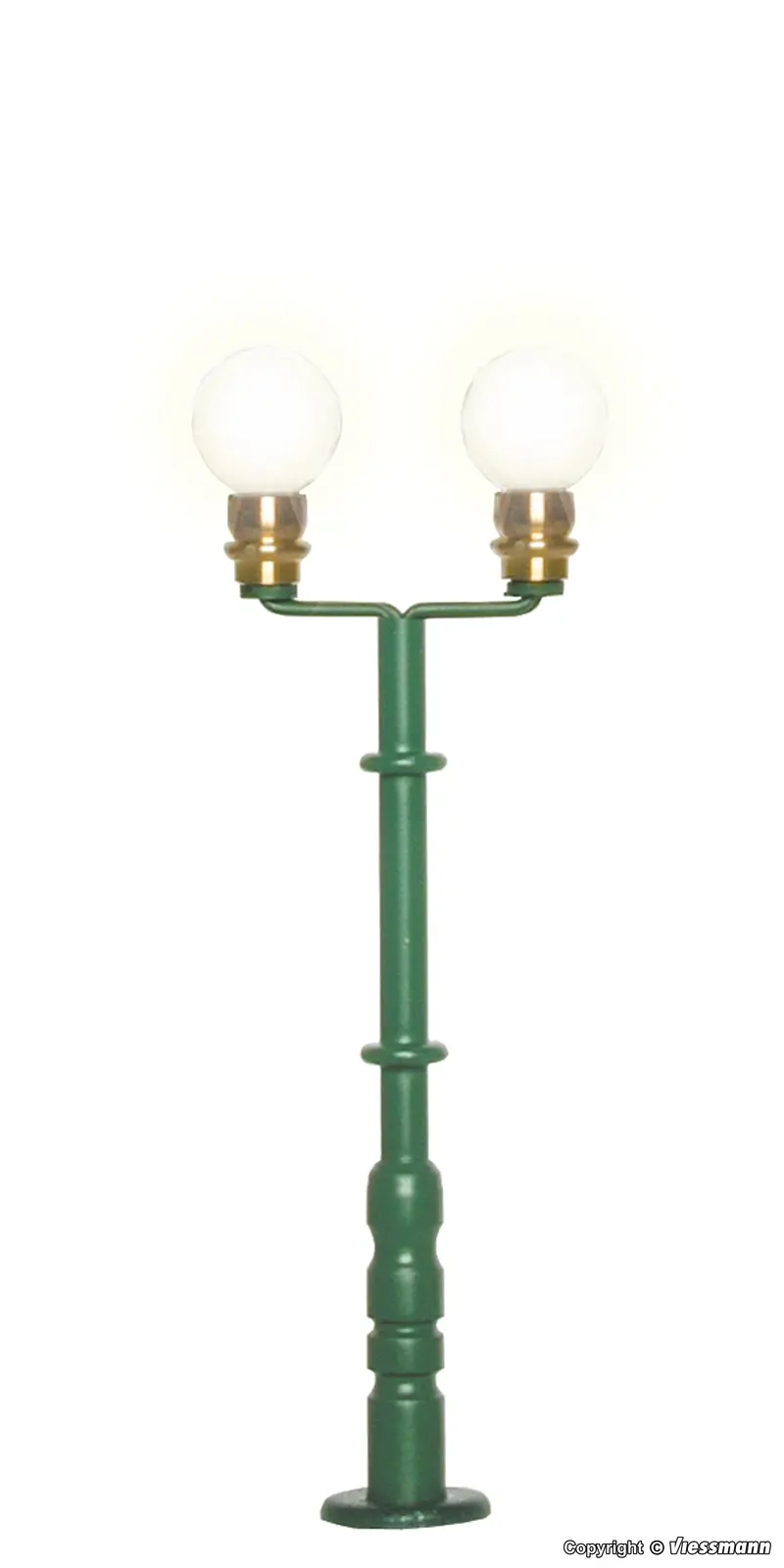 Viessmann - 6305 - Bowl Lamp - Double - Green (Ho Scale) 1