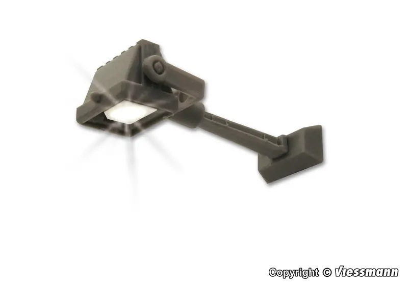 Viessmann - 6334 - Floodlight Spot With Wall Holder - Led White (Ho Scale) 1
