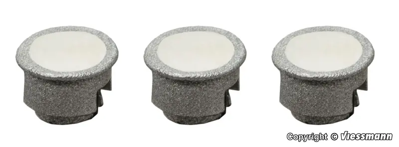 Viessmann - 6340 - Modern Spotlight - Warm-White Led - 3Pc (Ho Scale) 1