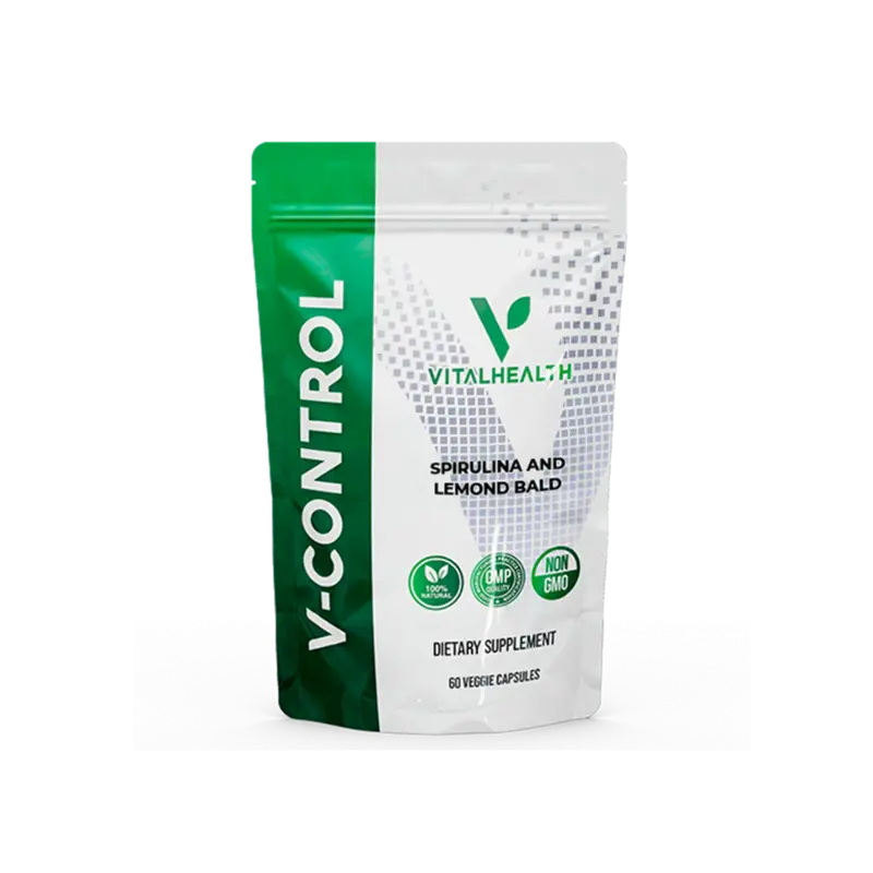 Vitalhealth V- Control - Natural Energy Support Dietary Supplements - 60 Veggie Capsules 1