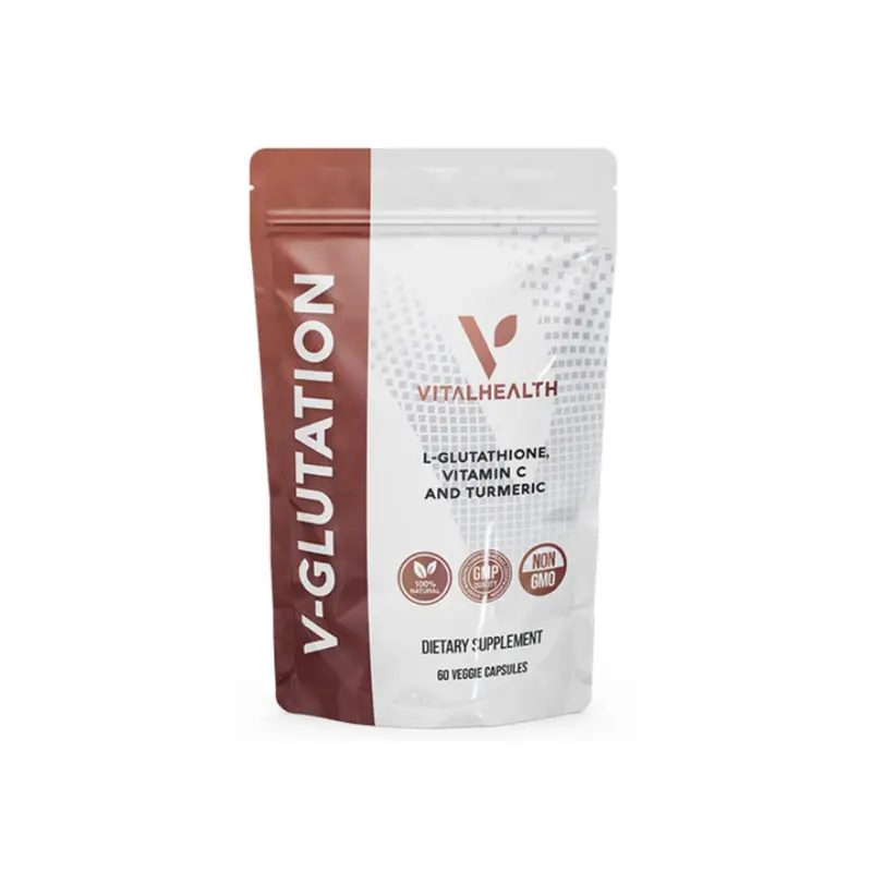 Vitalhealth V-Glutation: Antioxidant Supplement For Immune Support & Cellular Health - 60 Veggie Capsules 1