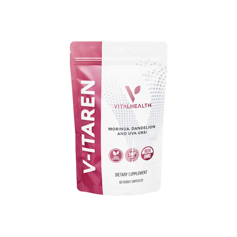 Vitalhealth V-Itaren – The Kidney Revitalizer | Gentle Kidney & Urinary Tract Support - 60 Veggie Capsules 1