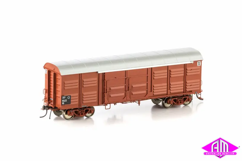 Vlcx Louvered Van, Vr Wagon Red With No Logo, 4 Car Pack Vlv-20 1