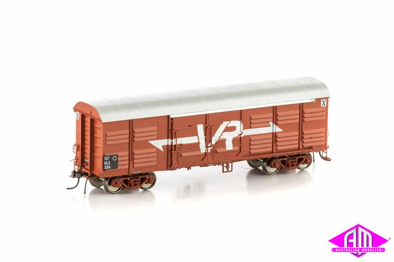 Vlx Louvered Van, Vr Wagon Red With Large Vr Logo, 4 Car Pack Vlv-17 1