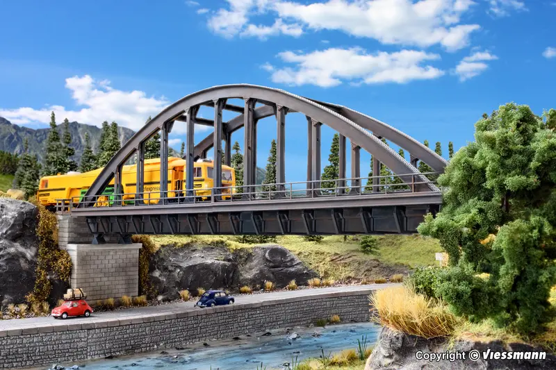 Vollmer - 42553 - Steel Arched Bridge Kit - Straight (Ho Scale) 1
