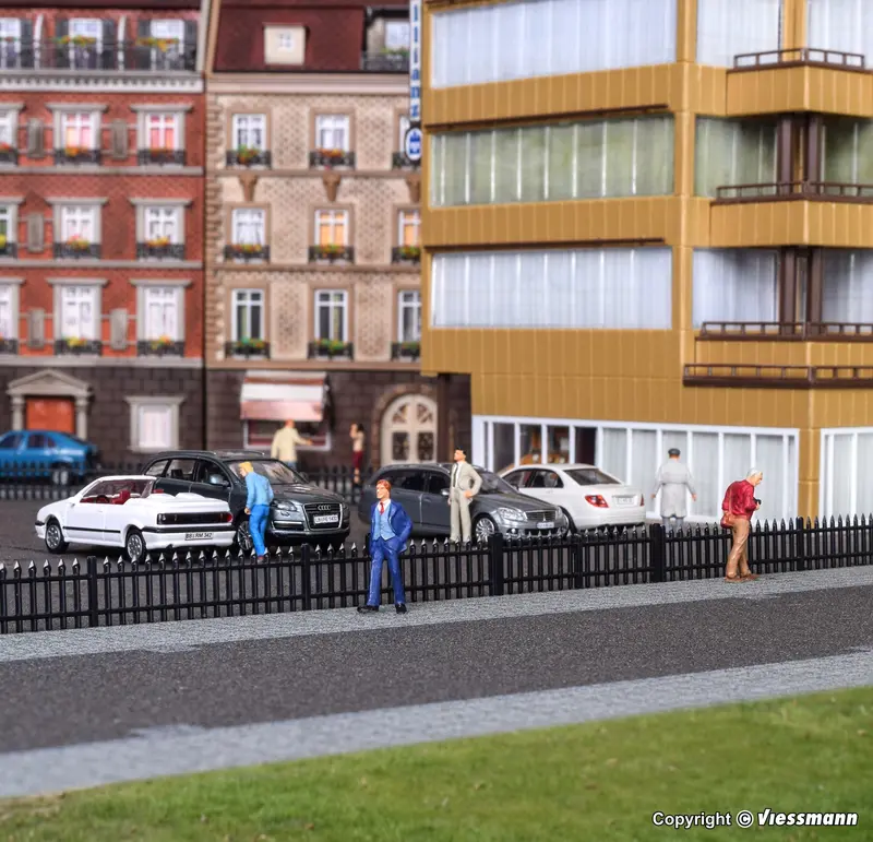 Vollmer - 45007 - Iron Fence - Black - 192 Cm (Ho Scale) 1