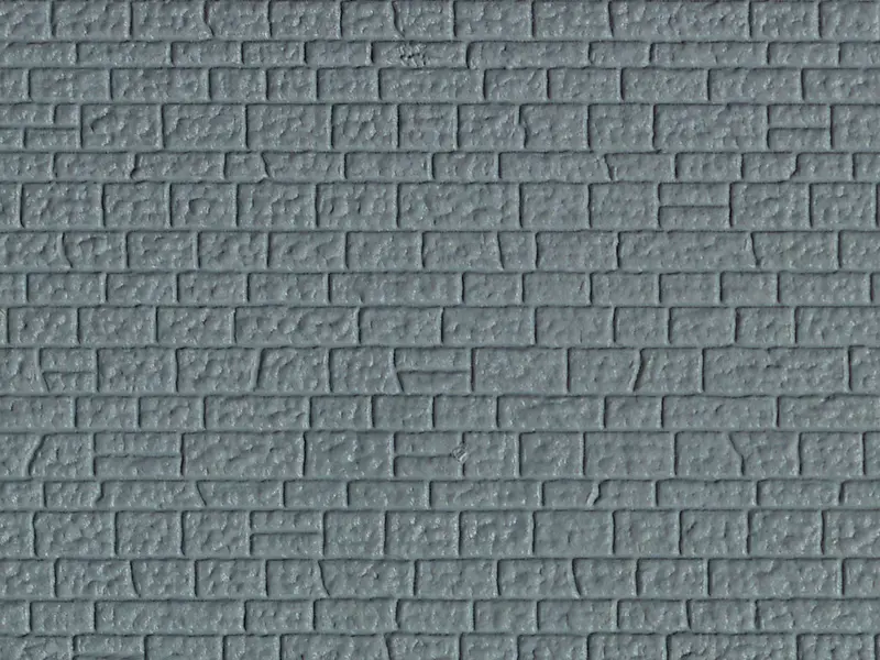 Vollmer - 46024 - Wall Plate - Natural Stone - 21.8 X 11.9 Cm (Ho Scale) 1