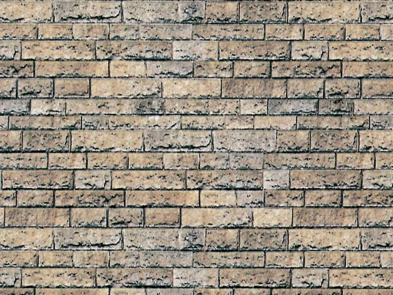 Vollmer - 46038 - Wall Plate - Basalt - 25 X 12.5Cm - 10Pc (Ho Scale) 1