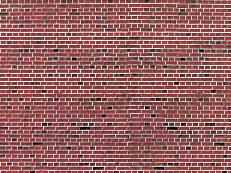 Vollmer - 46042 - Wall Plate - Red Brick - 25 X 12.5 Cm - 10Pc (Ho Scale) 1