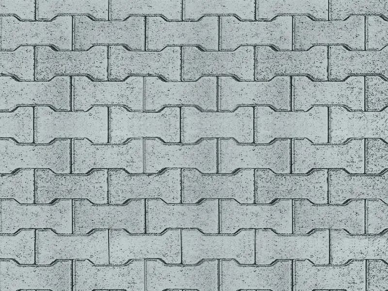 Vollmer - 46054 - Street Plate - Concrete Stone - 25 X 12.5 Cm - 10Pc (Ho Scale) 1