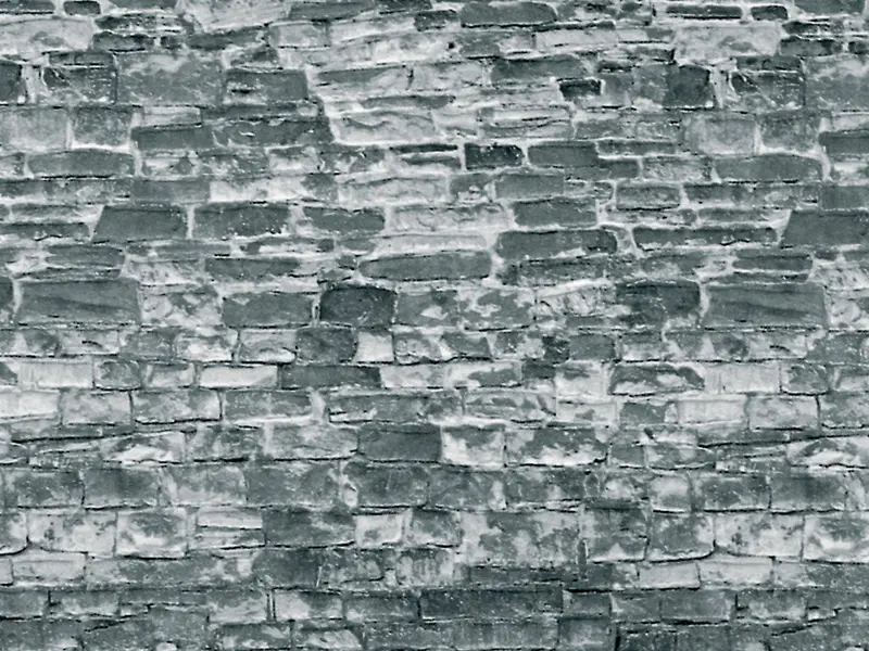 Vollmer - 46055 - Wall Plate - Natural Stone - Grey - 25 X 12.5Cm - 10Pc (Ho Scale) 1