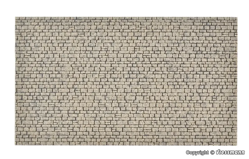 Vollmer - 48220 - Wall Plate - Natural Stone - 26.5 X 15.5Cm (Ho Scale) 1