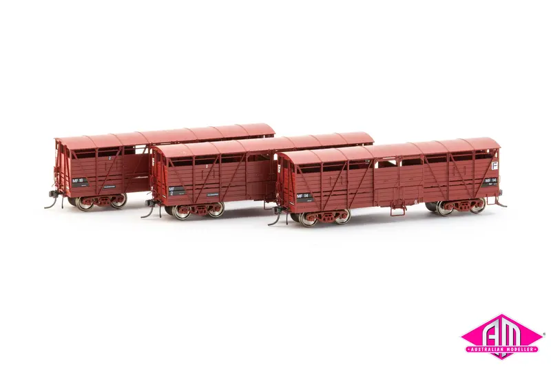 Vr Cattle Wagon Mf2, Mf14, Mf18, (3 Pack) Ho Scale 1