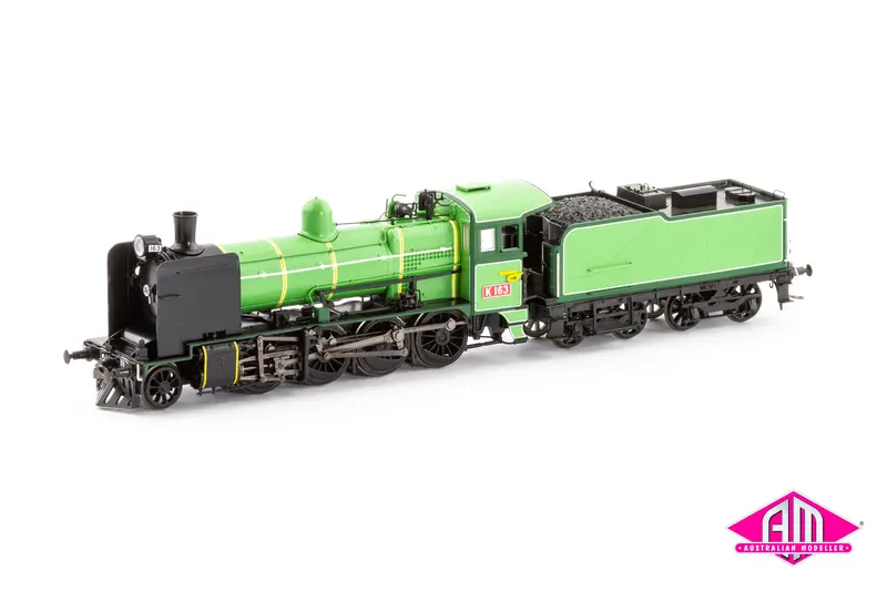 Vr K Class Locomotive, K 163 Preserved 1980S, Plate Cowcatcher Spoked Wheels Rivited Tender (Ho Scale) 1