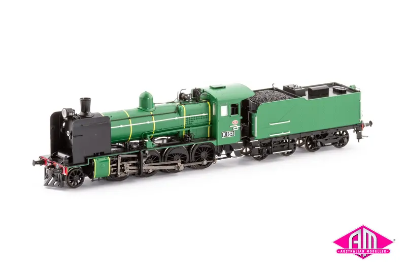 Vr K Class Locomotive, K 163 Preserved 2000S, Plate Cowcatcher Spoked Wheels Rivited Tender (Ho Scale) 1