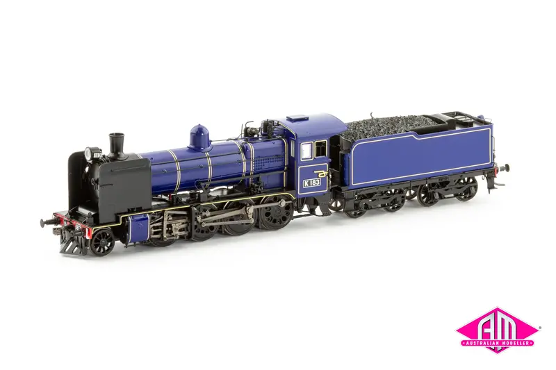 Vr K Class Locomotive, K 183 Preserved 1993, Plate Cowcatcher Bopox Wheels Welded Tender (Ho Scale) 1