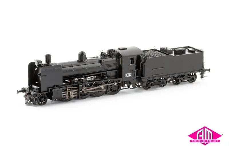 Vr K Class Locomotive, K 187 Plate Cowcatcher Bopox Wheels Rivited Tender (Ho Scale) 1