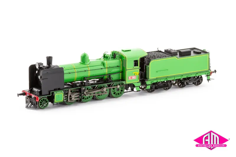 Vr K Class Locomotive, K 190 Preserved 1980S, Plate Cowcatcher Bopox Wheels Welded Tender (Ho Scale) 1