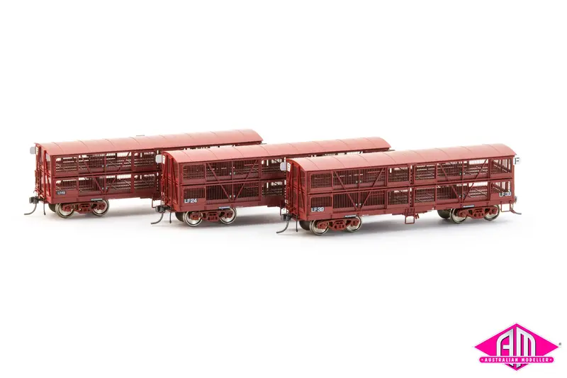 Vr Sheep Wagon Lf24, Lf39, Lf49, (3 Pack) Ho Scale 1