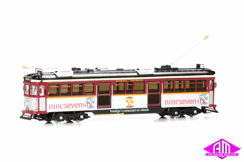 W6 Bendigo "Ninesevensix' Restaurant Tram Diecast Static 1