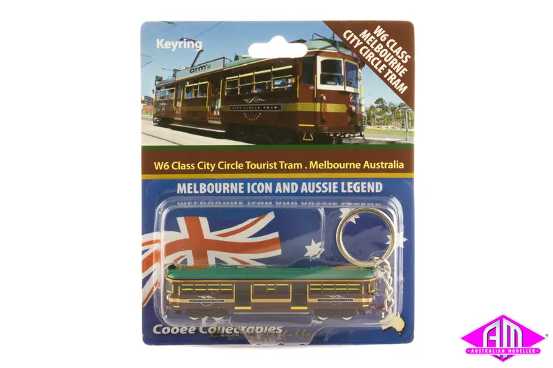 W6 Melbourne City Circle Tram (N Scale Keyring) 1